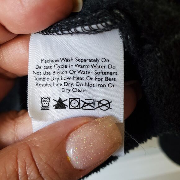 Vtg Y2K Eddie Bauer Women Gray Fleece Sweater L Birch Valley Gorp Outdoors Cozy - Picture 5 of 11